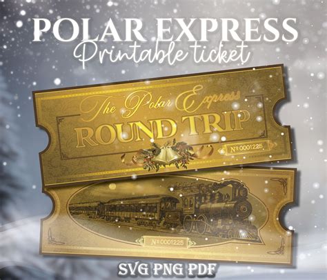 polar express movie ticket printable 10
