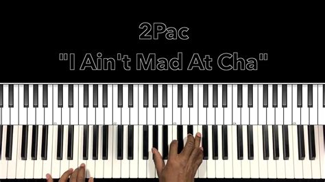 Pac I Aint Mad At Cha Piano Tutorial Youtube