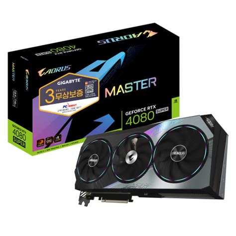 Gigabyte Aorus 지포스 Rtx 4080 Super Master D6x 16gb 피씨디렉트 참좋은쇼핑 가격비교