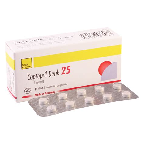 Captopril Denk 25mg 20t Aversi