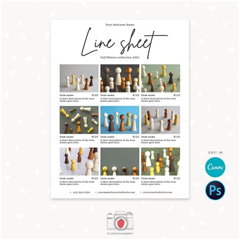 Detail Canva Line Sheet Template Koleksi Nomer 12