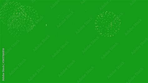 Fireworks green screen motion graphics Stock Video | Adobe Stock