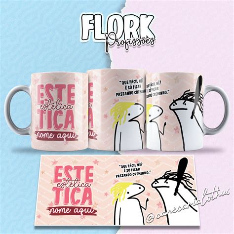 Caneca Personalizada Flork Profissões Engraçada Estética no Elo7