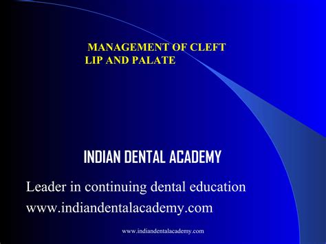 Management Of Cleft Lip And Palate 1 Certified Fixed Orthodontic