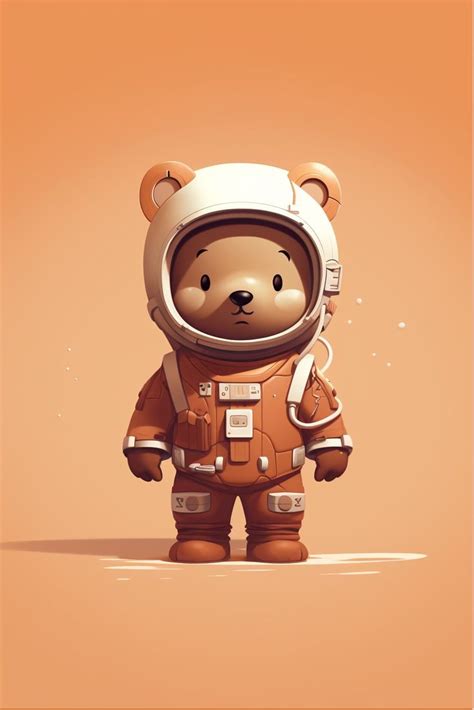 A Teddy Bear Dressed In An Astronaut S Suit And Helmet Standing With