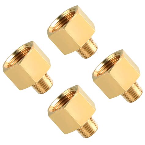 Sungator Pack Brass Pipe Fitting Reducer Adapter Npt Male Pipe