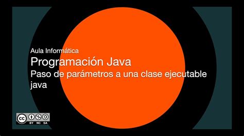 Programación Java Paso De Parámetros A Una Clase Ejecutable Java Youtube