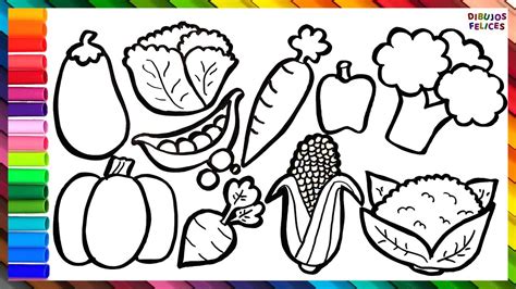 Dibujos De Vegetales Para Colorear