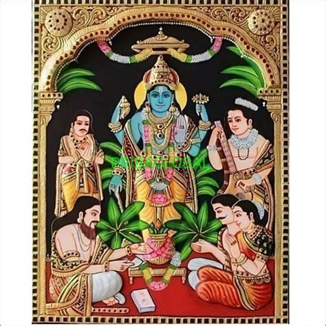 Lord Satyanarayana Tanjore Painting At Best Price In Chennai Priba Global