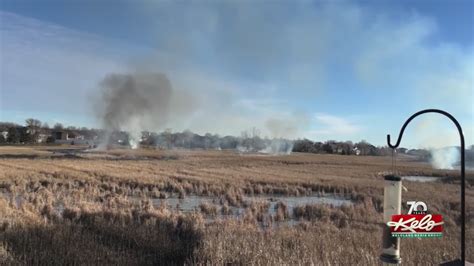 Smokey Skies Controlled Burn In Southern Sioux Falls