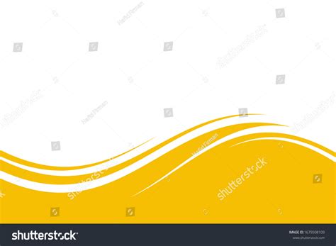 Abstract Yellow White Wave Background Design Stock Vector Royalty Free