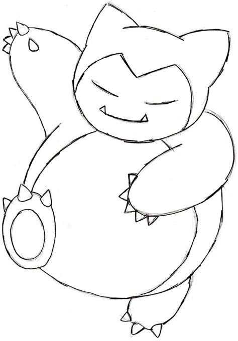 Pokemon Snorlax Coloring Pages At GetColorings Free Printable