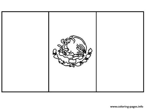 Mexican Flag Free Coloring Page Printable