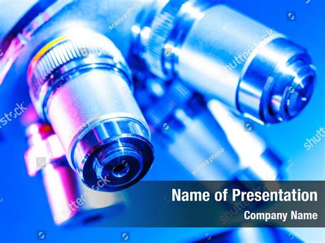 Microbiology medical laboratory microscope PowerPoint Template ...