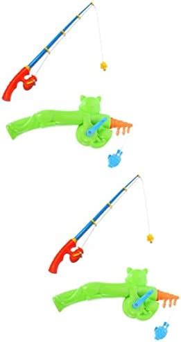 Toyvian 4 Pcs Magnetic Fishing Fishing Rod Toys Kids Fishing Toys Kids ...