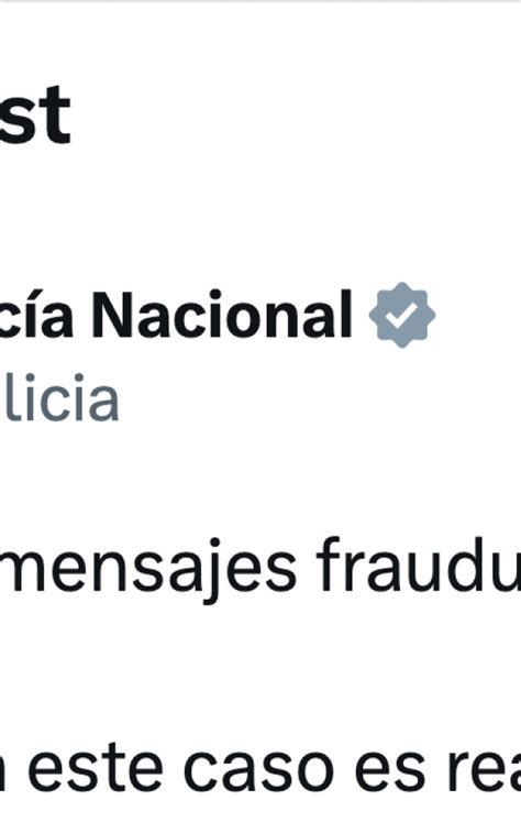 Si te llega esta notificación de la Policía no la ignores puede