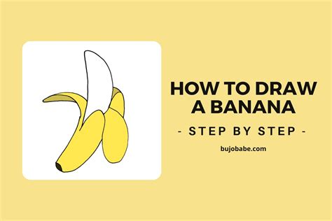 Banana Drawing Step By Step