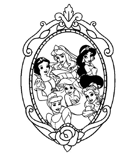 Coloring Pages For Disney Princesses - Coloring Home