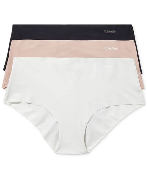 Calvin Klein Womens Invisibles 3 Pack Hipster Underwear Qd3559 Macys