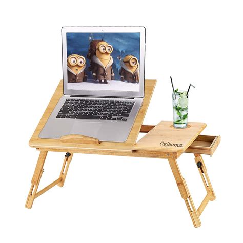 Buy Cozihoma Laptop Desk Bamboo For Bed And Sofa Portable Adjustable