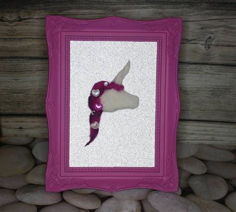 Needle Felt unicorn frame one-off with glitter background | Glitter background, Unicorn frame ...