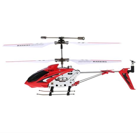 Syma Toys Hélicoptère télécommandé Syma S107G Rouge Birotor avec