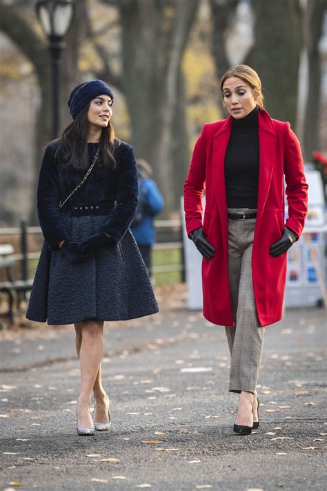 Vanessa Hudgens And Jennifer Lopez On The Set Of Second Act At Ce