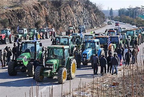 Der Schweizer Bauer Bauern Blockieren Grenz Bergang