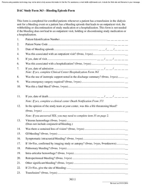 Fillable Online Dac Study Form Fax Email Print Pdffiller