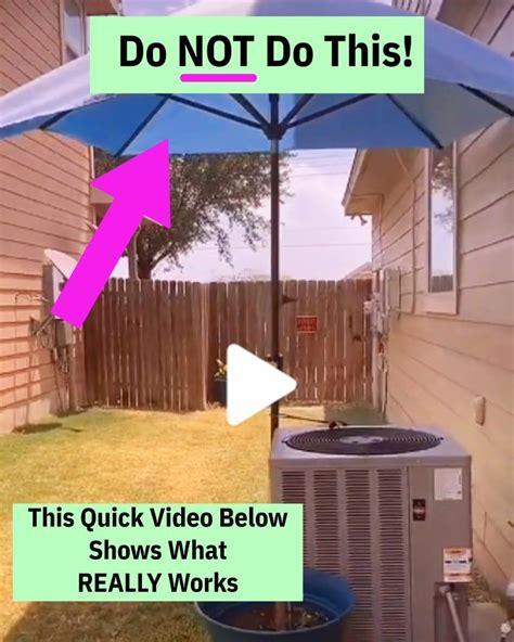 Does Shading Your Outdoor Ac Unit With An Umbrella Work Artofit