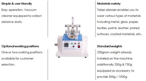 Taber Wear And Abrasion Testers M B Suppliers Taber Wear And Abrasion