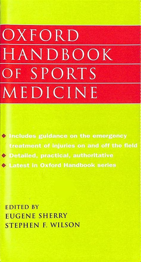 Amazon Oxford Handbook Of Sports Medicine Oxford Medical