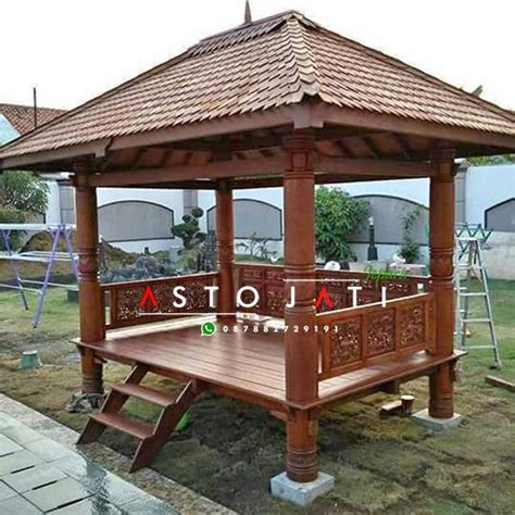 Gazebo Ukiran Modern Jepara X Gazebo Kayu Jati