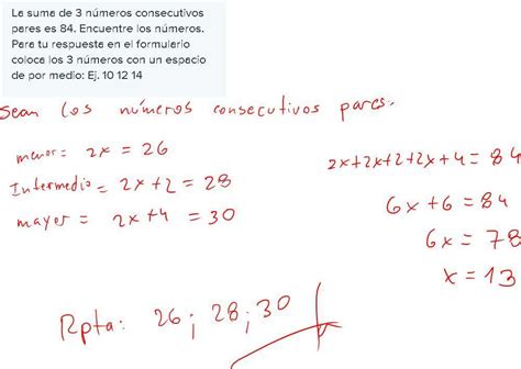 La Suma De N Meros Consecutivos Pares Es Encuentre Los N Meros