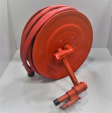 Reel Hose Swing Out Complete With Red Semi Rigid Fire Hose 1 X 100ft