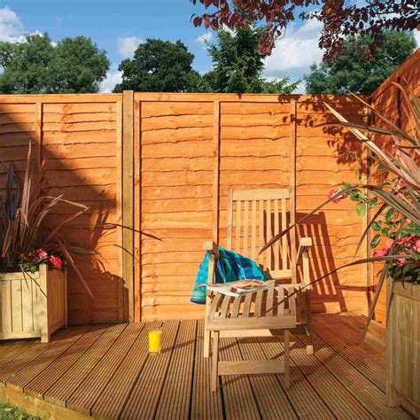 Rowlinson Traditional Lap Fence Panel Garden Street