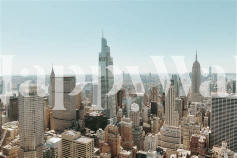 High-Quality Manhattan Skyline View Wallpaper | Happywall