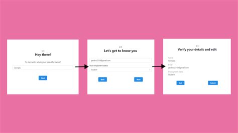 How To Build A Multi Step Form With Only The UseState Hook LaptrinhX