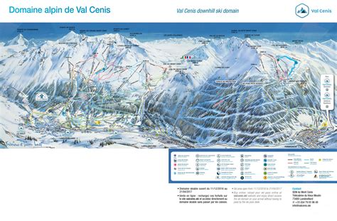 Val Cenis Piste Map