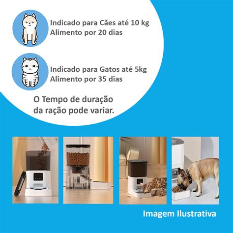 Comedouro Alimentador Autom Tico Para C Es E Gatos L Program Vel