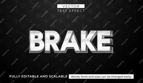 Premium Vector Editable Text Effect