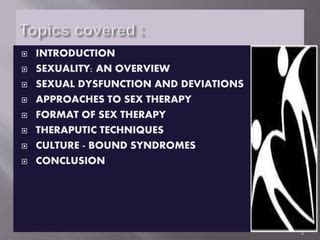 Sex Therapy Ppt Pptx