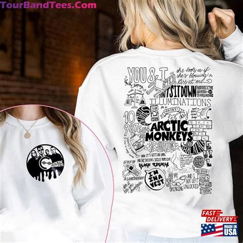 2023 Arctic Monkeys North American Tour T Shirt Band Shirt Sweatshirt