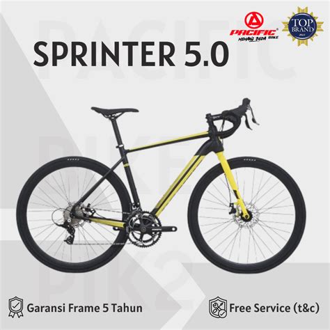 Jual Sepeda RoadBike PACIFIC 700C SPRINTER 5 0 Alloy 2x11 Speed