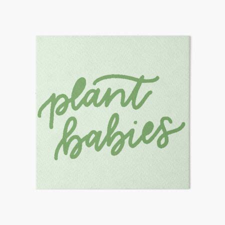 Lámina rígida plantas bebés amante de las plantas amo las plantas