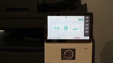 Papercut How To Login With A Pin On A Konica Minolta Device Youtube
