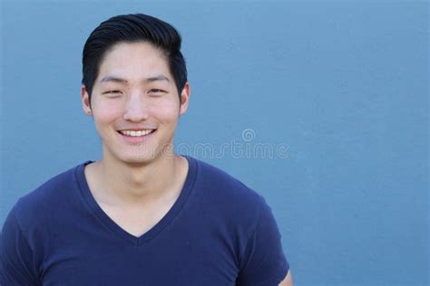 Asian Man Portrait Smiling Isolated with Copy Space Stock Image - Image ...