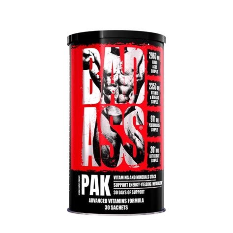 Bad Ass Pak Packs Vitaminas Y Minerales