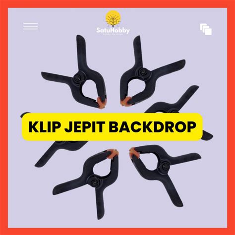 Jual Klip Jepit Backdrop Studio Fotografi Woodworking Inch Inch