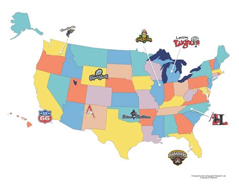 Map Of All Minor League Baseball Teams